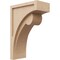 Ekena Millwork 7"W x 14"D x 21"H Classic Viola Rough Cedar Woodgrain TimberThane Corbel, Primed Tan CORUR07X14X21VIORCPR - alternate 1
